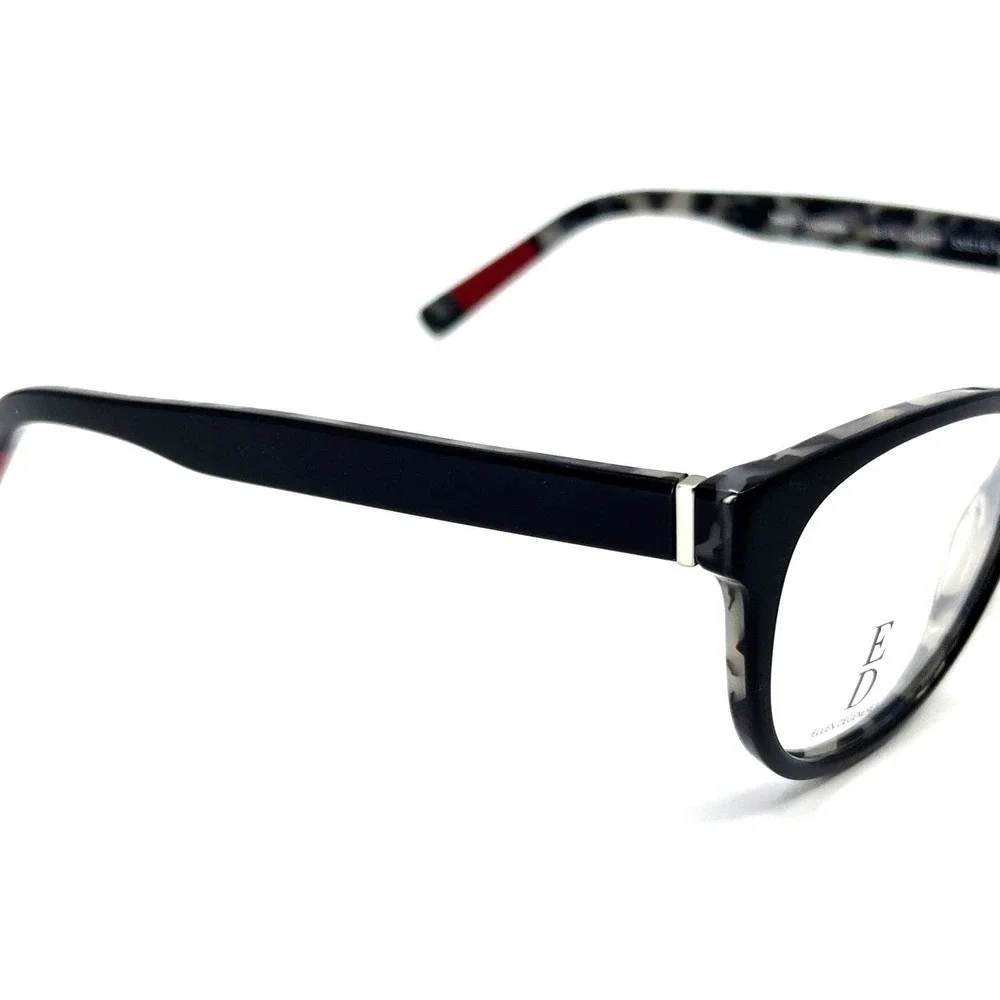NEW!!! ELLEN DEGENERES Eyeglasses O-04 BLKTT Authentic